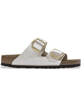 Para mujer. 1020021 Sandalias Arizona Big Buckle (Ajuste Estrecho) perla (38), Plano, Ninguno, Casual
