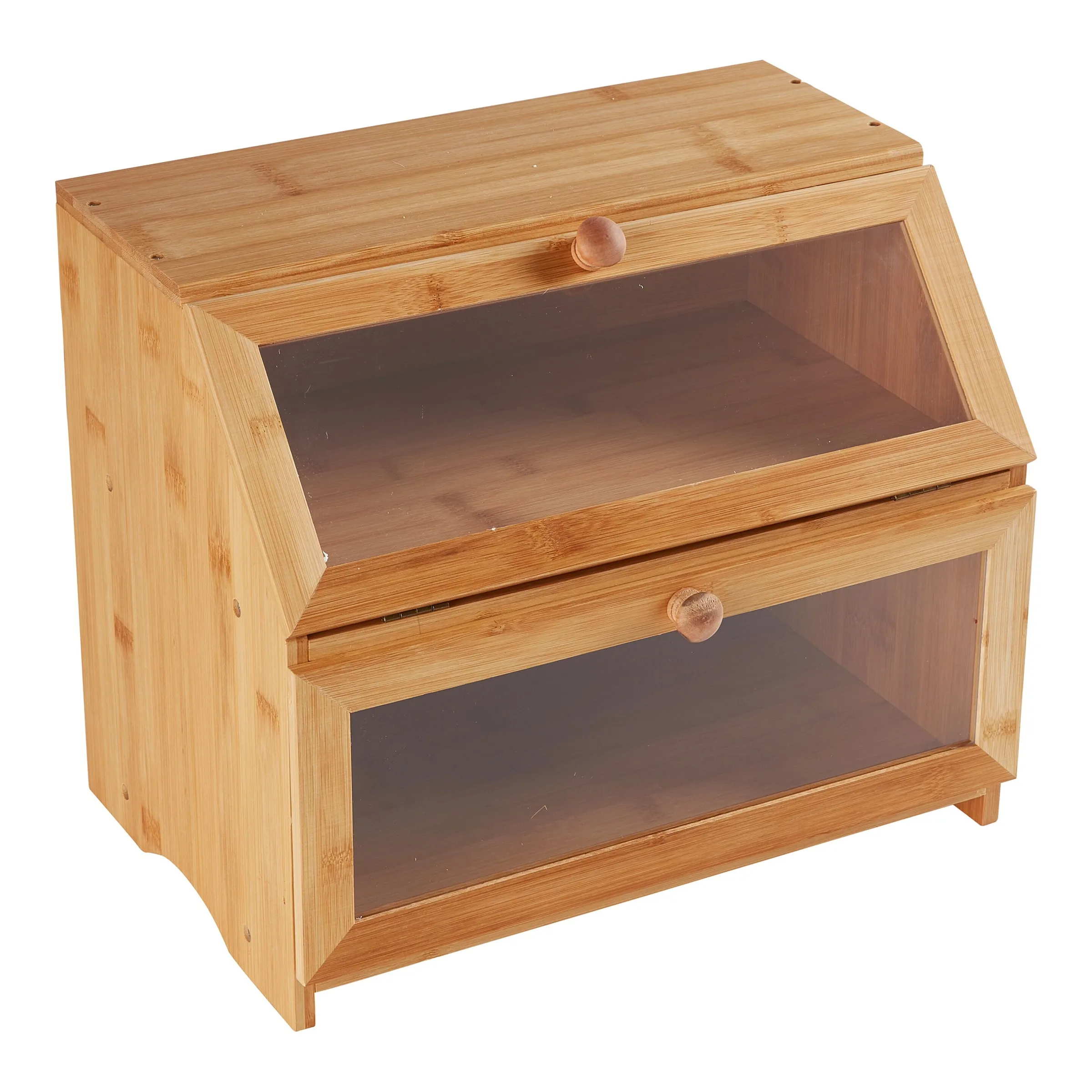 Brotkasten mit 2 Fächern, Holz braun - genialo - FashionsVida