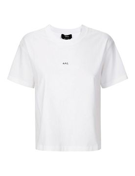 T-shirt squadrata con micro logo