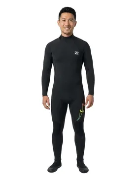 Combinaison Néoprène à Manches Longues Avec Fermeture éclair Dans Le Dos Absolute 5/4 Mm Black Fade L - Billabong - FashionsVida