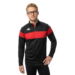 Sweat à Demi-zip Dovare Black / Red M