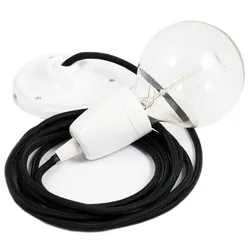 Cables Suspension Luminaire Rm04 1 M Black / White One Size