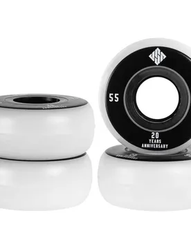 Roues De Skateboard Team 90a 4 Unités Black 55 mm unisex