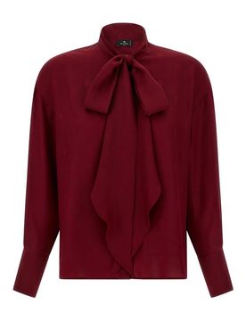 Etro Camicetta di seta jacquard
