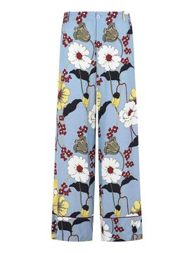 Marni Pantaloni in Viscosa Azzurro