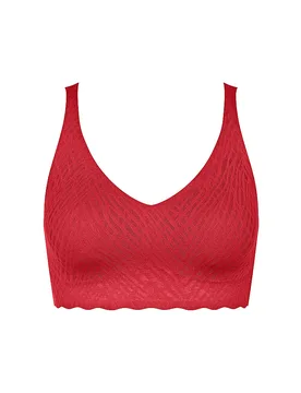 Bustier ZERO FEEL BLISS FESTIVE shanghai red rouge XS - Sloggi - FashionsVida