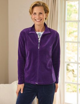 Nicki-Jacke Kuschelweich - Violett - female - Size: 48