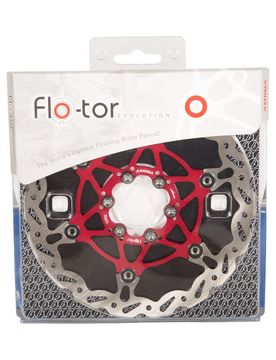 Disco freno flotor evolution alluminio 6 fori flottante rosso