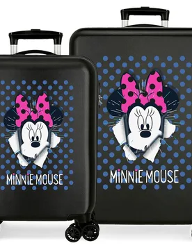 Juego de maletas (cabina y mediana) Minnie Sunny Day rígidas con capacidad de 104L - Disney - FashionsVida