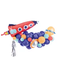 Ballonbogen-Set Weltraum-Party 76-teilig mit Rakete