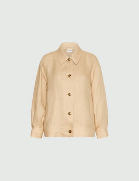 MARELLA giacca in lino donna daino