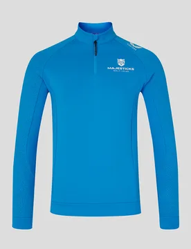 Majesticks Golf Club Men's Flex 1/4 Zip Long Sleeve Top - Blue BLUE/WHITE M male - Castore - FashionsVida