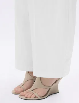 Leather Wedge Sandals Karoline Vitto (Size: ) - Pull&bear - FashionsVida