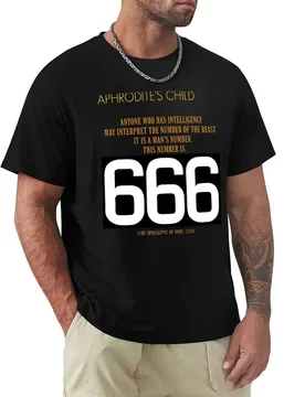 Aphrodite's Child - 666 T-Shirt Fashion Print Casual Short Sleeve - Aliexpress - FashionsVida