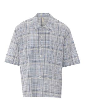 Sunflower Camicia Adam blu e bianca