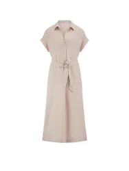 Riani Robe en lin beige 44