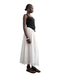 Topshop Maxirock TSLINA bianco 38