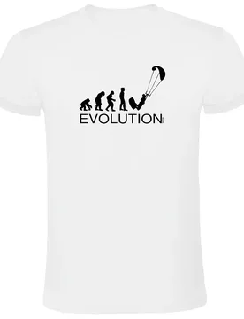 T-shirt à Manches Courtes Evolution Kite Surf White S - Kruskis - FashionsVida