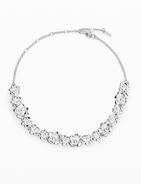 Collier grande fleur Zalio, Noir, U