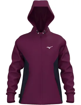 Felpa Con Zip Athletics Dark Purple / Baritone Blue M - Mizuno - FashionsVida