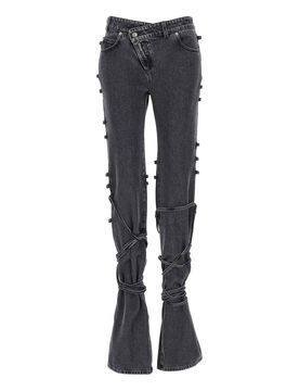 Chiusura Asimmetrica Dei Jeans
