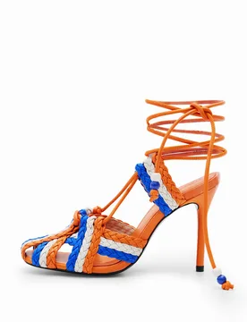 Sandales à talon Stella Jean ORANGE 41 female - Desigual - FashionsVida