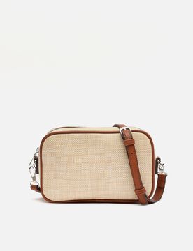 Xisti petit sac bandoulière effet raphia ED