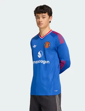 Maglia Away Manchester United 26/27 a maniche lunghe M Royal Blue - Adidas - FashionsVida