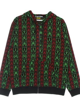Felpa Leggera Cappuccio Zip Uomo Lovely Jacquard Zip Hoodie Multi
