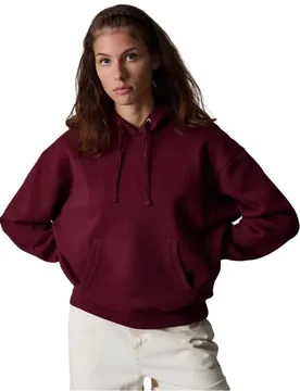 Felpa Con Cappuccio ic Purple / Red