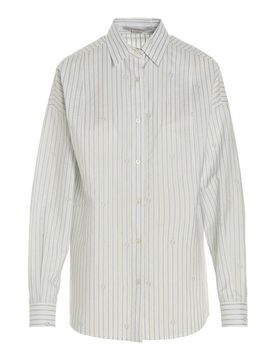 Camicia in cotone a righe