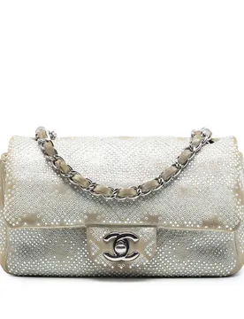 Mini Rectangular Iridescent Calfskin Strass Embellished Single Flap - Chanel - FashionsVida