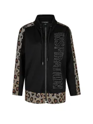 Sudadera con cremallera negro 46