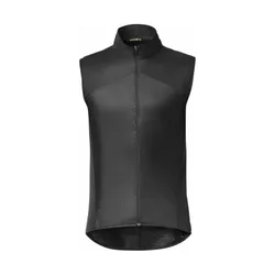 Guscio gilet ciclismo antipioggia antivento Sirocco Vest nero Uomo