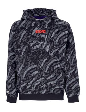 Felpa Cappuccio Uomo Deco Hoodie Black