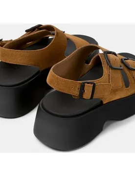 Sandalias de plataforma de mujer Tasha de piel - Camper - FashionsVida