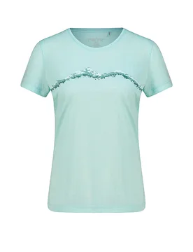 Damen Funktionsshirt Nelas Woolmix hellblau 38 W - Meru - FashionsVida