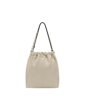 Ledertasche - Schultertasche CLOUD II Medium creme damen