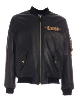 Bomber con logo metallico