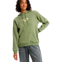 Felpa Con Cappuccio Vl Surf Stoked Oil Green XS
