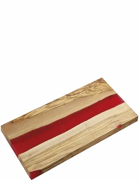 Servierbrett Olive 45x22cm Braun/Rot braun baby - Zassenhaus - FashionsVida
