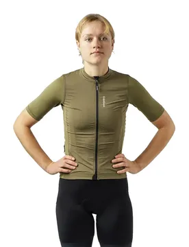 Maglia A Maniche Corte Ride Olive Green