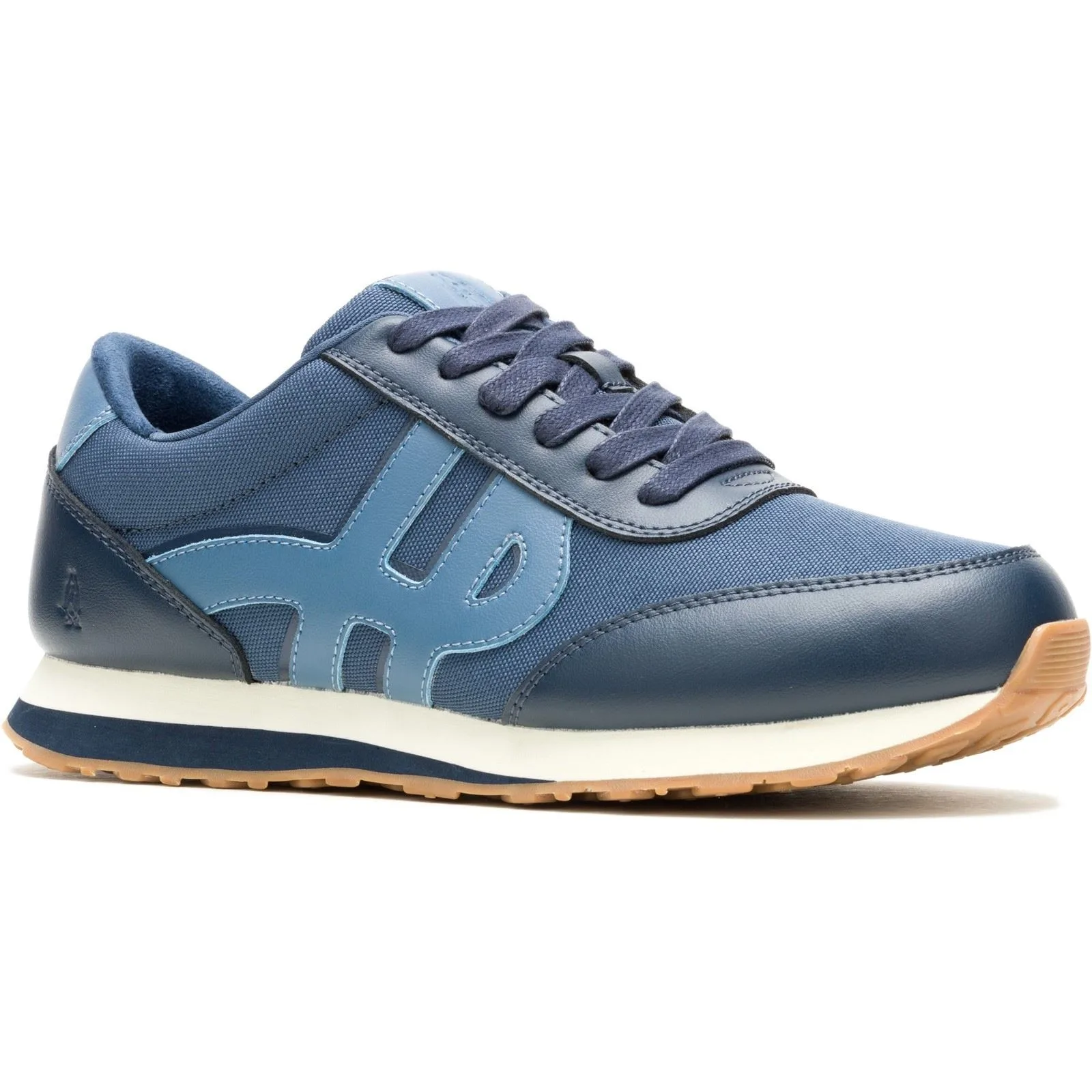 Seventy8 Leather Mens Blue Trainers - Size Uk 9 - Hush puppies - FashionsVida