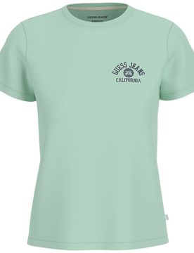 T-shirt verde con stampa W5RI55 J1314 G8FG