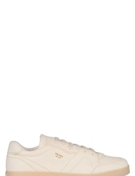 Prada Leather Sneakers with Logo