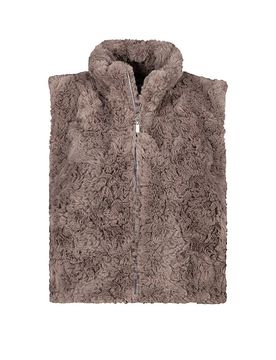 Gilet in Felloptik braun 38 damen