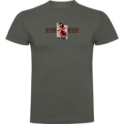 Maglietta A Maniche Corte Get A Life Dark Army Green