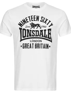 T-shirt à Manches Courtes Bylchau White / Black 5XL - Lonsdale - FashionsVida