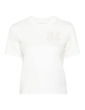 T-shirt in cotone logata