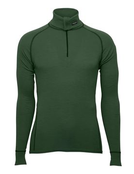 Shirt Classic Wool Zip Polo - Grün / XL Herren Grün adult Herren
